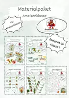 Vorschau - Mal- und Bastelvorlagen - Wachsendes Materialpaket Ameisenklasse - Deckblatt