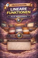 Vorschau - Unterrichtsreihen - Lineare Funktionen Gesamtpaket – (Übungen zu jedem Bestandteil + Merkhilfen) - Deckblatt