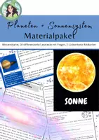 Vorschau - Arbeitsblätter - Materialpaket Planeten und Sonnensystem - Deckblatt