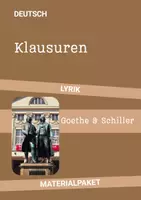 Vorschau - Arbeitsblätter - Materialpaket Oberstufe: Goethe & Schiller – verschiedene Lyrik-Klausuren - Deckblatt