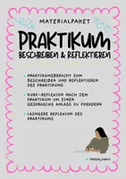 Vorschau - Arbeitsblätter - Materialpaket Deutsch: Das eigene Praktikum dokumentieren und reflektieren (Berufsorientierung) - Deckblatt
