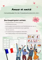 Vorschau - Stundenentwürfe - Amour et amitié - Motivierende Unterrichtseinheit - Deckblatt