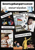 Vorschau - Stundenentwürfe - Gesetzgebungsprozesse: Vom Grundgesetz zum Gesetz Bundle - Deckblatt