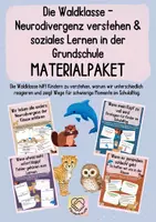 Vorschau - Arbeitsblätter - Materialpaket: Die Waldklasse – Neurodivergenz verstehen & soziales Lernen in der Grundschule - Deckblatt
