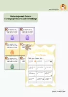 Vorschau - Arbeitsblätter - Materialpaket Ostern: Ferienbingo und Grußkarten mit Geheimwort - Deckblatt