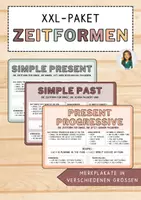 Vorschau - Poster - Materialpaket - Zeitformen - Englischunterricht - editierbar - Deckblatt