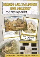 Vorschau - Arbeitsblätter - Materialpaket - Die sieben Weltwunder der Neuzeit - Deckblatt