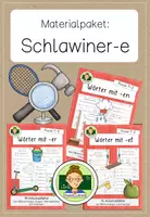 Vorschau - Arbeitsblätter - Materialpaket: Das Schlawiner- e (Wortendungen -el, -en und -er) - Deckblatt