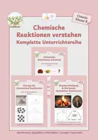 Vorschau - Stundenentwürfe - Chemische Reaktionen verstehen – komplette Unterrichtsreihe mit Experimenten - Deckblatt