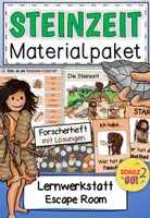 Vorschau - Arbeitsblätter - STEINZEIT / Materialpaket - Deckblatt