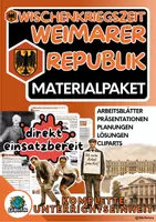 Vorschau - Stundenentwürfe - Materialpaket Weimarer Republik/Zwischenkriegszeit - Deckblatt