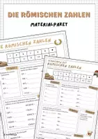 Vorschau - Arbeitsblätter - Römische Zahlen (Materialpaket) - Deckblatt