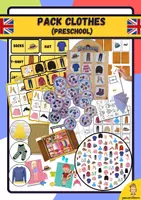 Vista previa - Unidades / Secuencias / Situaciones de Aprendizaje - Pack Clothes (Preschool) - Portada