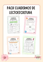 Vista previa - Refuerzo / NEE / Materiales de apoyo - Pack Cuadernos de lectoescritura B/N - Portada