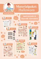 Vorschau - Mal- und Bastelvorlagen - Wachsendes Materialpaket: Halloween - Deckblatt