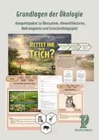 Vorschau - Stundenentwürfe - Grundlagen der Ökologie Komplettpaket zu Ökosystem, Umweltfaktoren, Nahrungsnetz und Entscheidungsspiel - Deckblatt