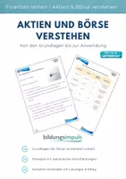Vorschau - Arbeitsblätter - Materialpaket "Börse im Unterricht: Wissen, Strategie, Praxis“ - Deckblatt