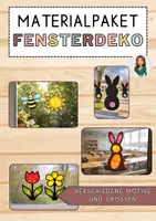 Vorschau - Mal- und Bastelvorlagen - Materialpaket - Fensterdeko mit Transparentpapier für den Sommer - Deckblatt