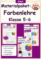 Vorschau - Arbeitsblätter - Materialpaket Kunst Farbenlehre nach Itten Klasse 5-6 - Deckblatt