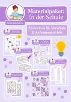 Vorschau - Mal- und Bastelvorlagen - Wachsendes Materialpaket: Aktivitäten für Vorschule & Anfangsunterricht - Deckblatt