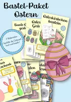 Vorschau - Mal- und Bastelvorlagen - Bastel-Paket Ostern - Deckblatt