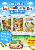 Vorschau - Arbeitsblätter - 🎨 Mega-Malspaß im Set: 3 liebevolle Ausmalbücher für Kinder 🐾 - Deckblatt