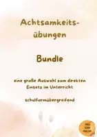 Vorschau - Bildkarten - Materialpaket Achtsamkeitsübungen, brain breaks, warm-ups, Achtsamkeit - Deckblatt