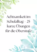 Vorschau - Arbeitsblätter - Materialpaket Achtsamkeit im Schulalltag - Deckblatt