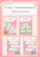Vorschau - Spiele - Bundle - Freiarbeitsmaterial 4 Fälle - Deckblatt