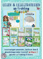 Vorschau - Arbeitsblätter - Materialpaket Lesen Frühling - Deckblatt