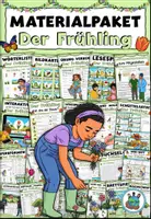 Vorschau - Arbeitsblätter - Materialpaket "Der Frühling" DaZ / DaF / Deutsch - Deckblatt