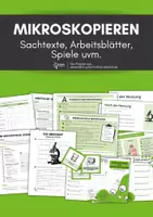 Vorschau - Arbeitsblätter - Materialpaket Mikroskopieren - Deckblatt
