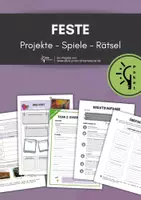 Vorschau - Arbeitsblätter - Umfangreiches Materialpaket zum Thema Feste - Deckblatt