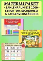 Vorschau - Arbeitsblätter - Materialpaket Zahlenraum 1000 – Strukturieren, legen, erkennen & festigen - Deckblatt