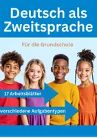 Vorschau - Arbeitsblätter - DaZ Grundschule 📖 17 Arbeitsblätter 📦 Deutsch als Zweitsprache / Fremdsprache (DaZ/DaF) - Deckblatt
