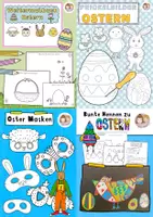 Vorschau - Stundenentwürfe - Kunst zu Ostern, Malen und Basteln zu Ostern, Klasse 1, Klasse 2 Kunst - Deckblatt