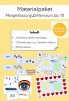 Vorschau - Spiele - Materialpaket Mengenerfassung Zahlenraum bis 10 - Deckblatt