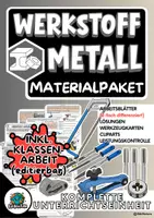 Vorschau - Arbeitsblätter - Metall (Werkstoff) - Technik - Materialpaket - Deckblatt