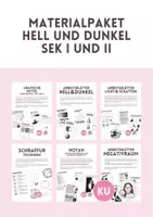 Vorschau - Arbeitsblätter - Materialpaket Hell & Dunkel, Arbeitsblätter, Kunst, SEK I - Deckblatt