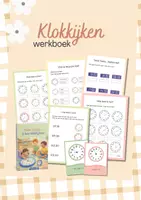 Voorbeeld - Klokkijken oefenen – werkboek & flashcards (hele, halve, kwartieren en minuten) - Voorblad