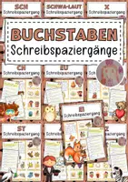 Vorschau - Arbeitsblätter - Schreibspaziergänge Buchstabeneinführung - Deckblatt