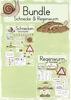 Vorschau - Unterrichtsreihen - Regenwurm und Schnecke (Materialpaket) - Deckblatt