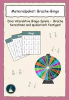 Vorschau - Spiele - Materialpaket: Bingo Brüche - Deckblatt