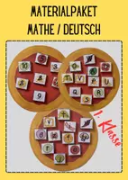Vorschau - Stationenlernen - Materialpaket Pizza Aufgaben 1.Klasse - Deckblatt