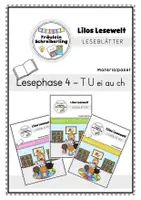 Vorschau - Arbeitsblätter - Materialpaket zu Lilos Lesewelt 1 - Buchstaben, Silben und Wörter (T U Ei Au ch) - Deckblatt