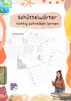 Vorschau - Arbeitsblätter - Wachsendes Materialpaket - Schüttelwörter - Deckblatt