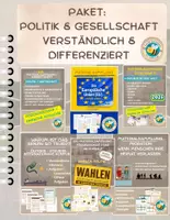 Vorschau - Arbeitsblätter - Paket "Einfach: Politik und Gesellschaft" - verständlich und differenziert - Deckblatt