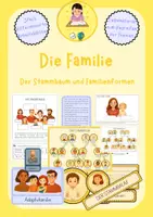 Vorschau - Arbeitsblätter - Die Familie - Familienformen und Stammbaum - Deckblatt