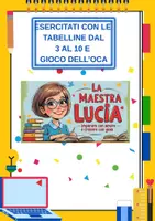 anteprima - Esercizi - tabelline e gioco dell'oca - Pagina di copertina