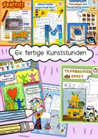 Vorschau - Stundenentwürfe - 6x fertige Kunstsunden für den Kunstunterricht, Graffiti, Keith Haring, Traumhäuser und mehr - Deckblatt